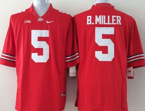 Buckeyes #5 Braxton Miller Red Stitched Youth NCAA Jersey